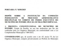 Prefeitura de Pitimbu publica portaria e instaura sindicância sobre atendimento prestado à gestante Isabel Ferreira