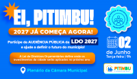 Prefeitura de Pitimbu realiza Audiência Pública da LDO 2027 nesta terça-feira